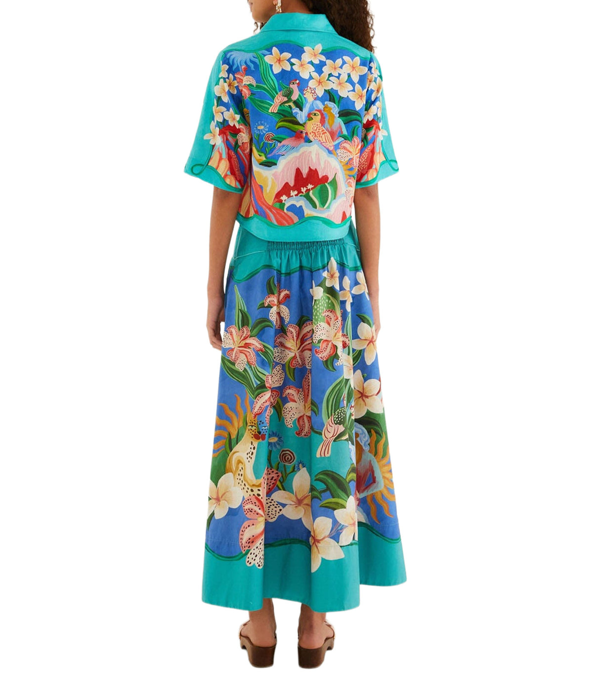 Garden of Life Midi Skirt Multi