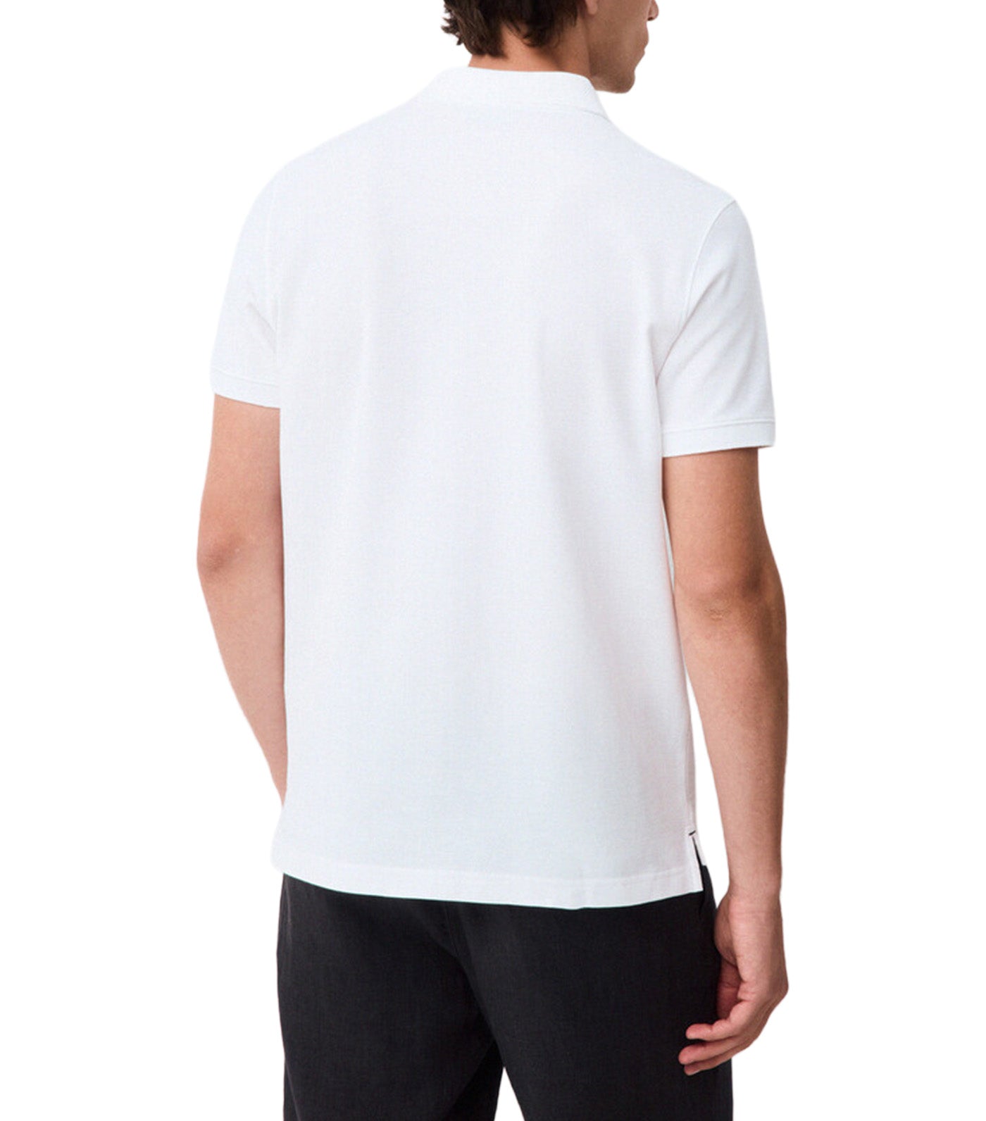 Basic Slim Piqué Polo Shirt White
