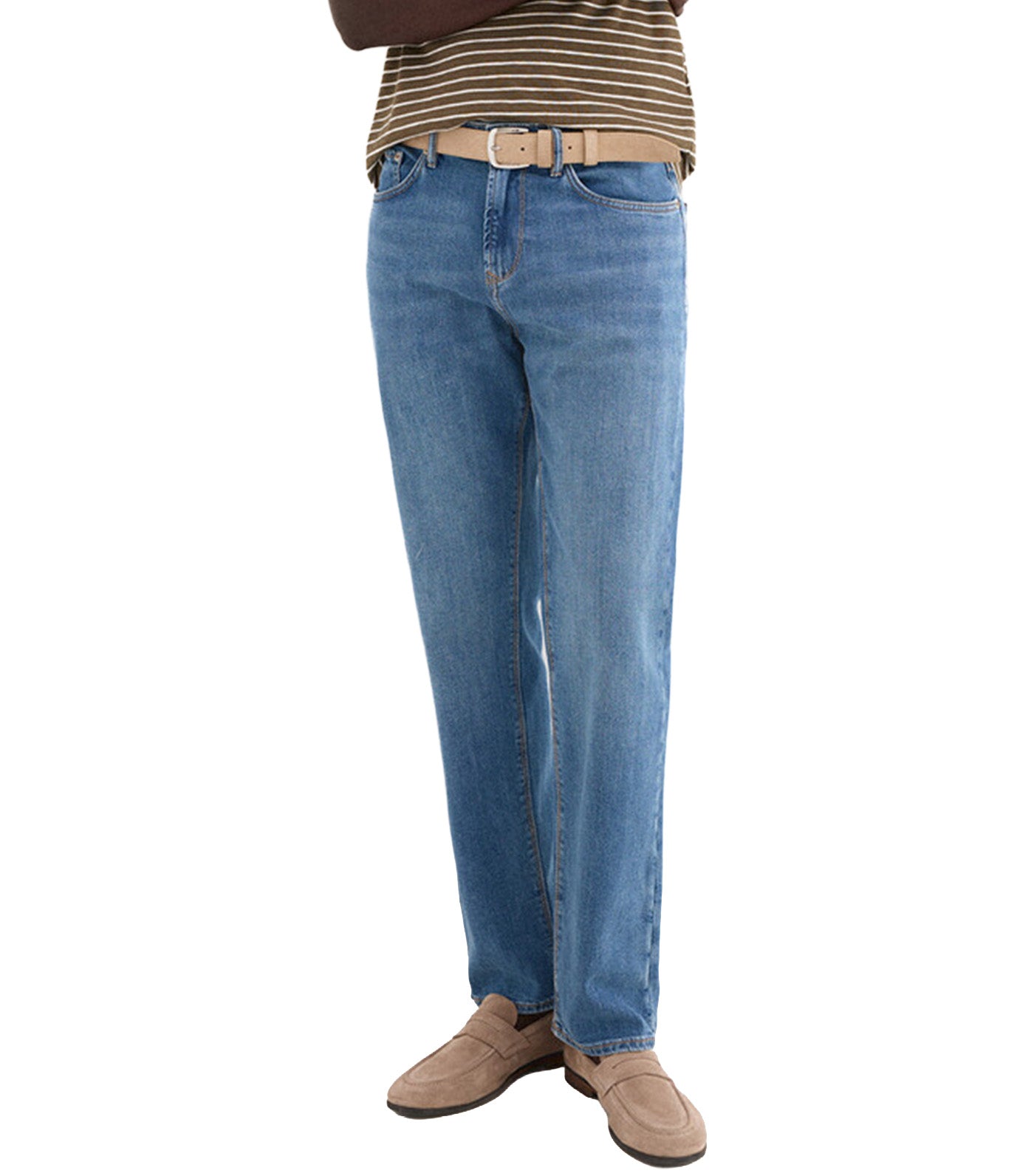 Lightweight Regular Fit Jeans Medium Blue