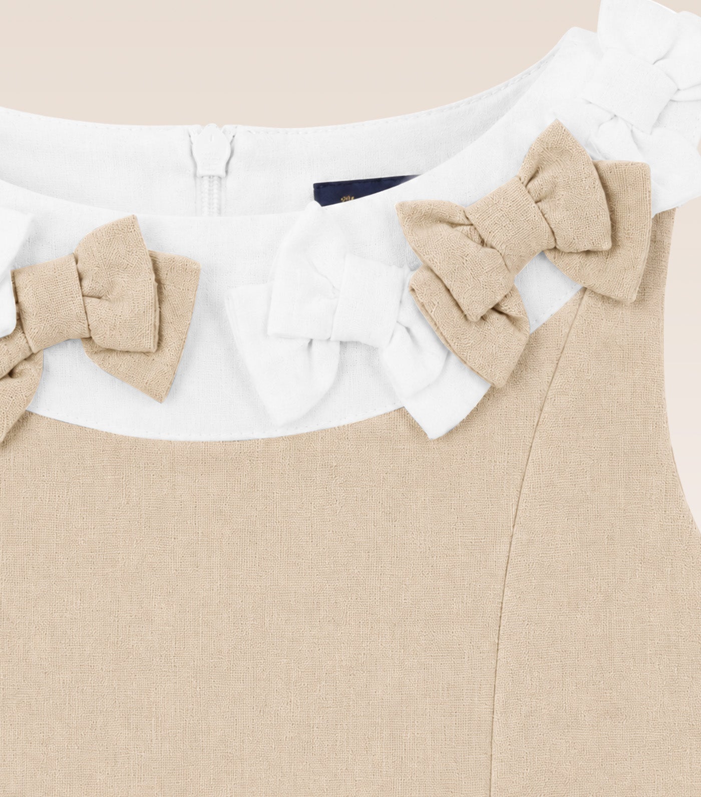 Arin Girls Dress Beige