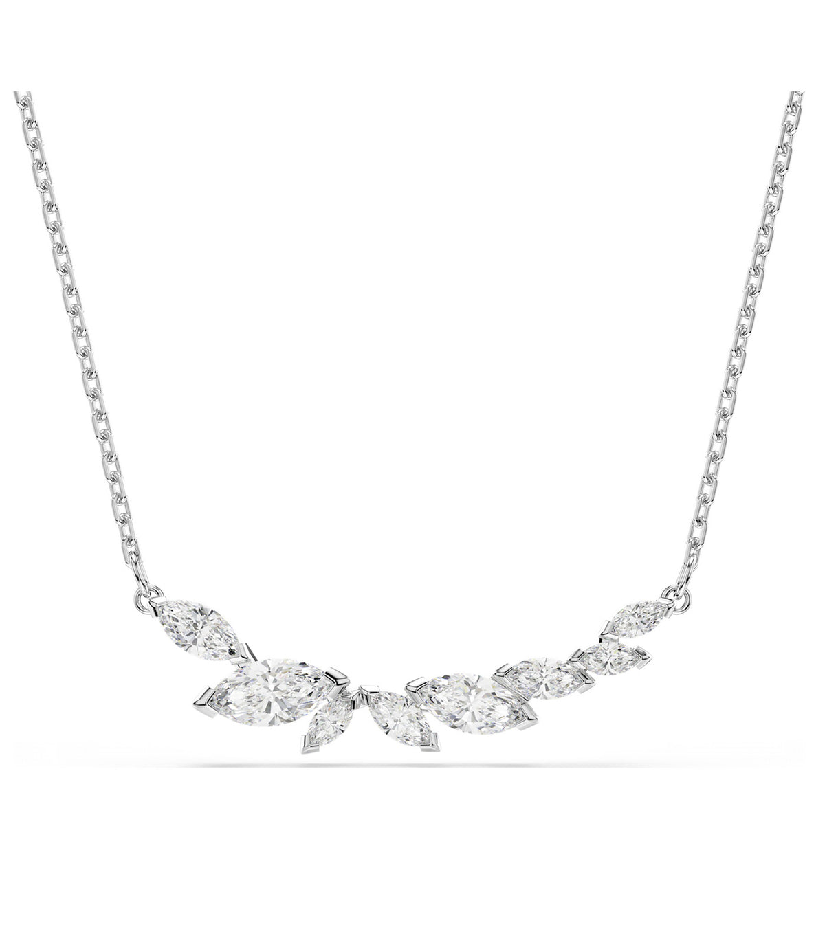 Mesmera Necklace Marquise Cut Rhodium Plated White