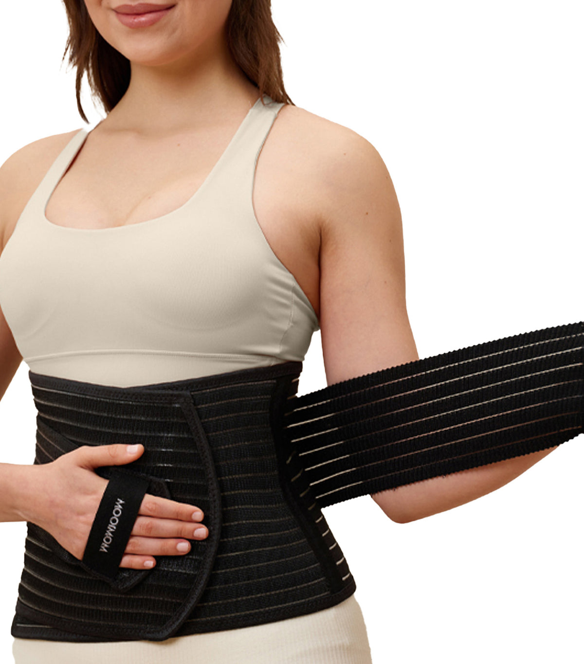 Bamboo Postpartum Belly Band Black