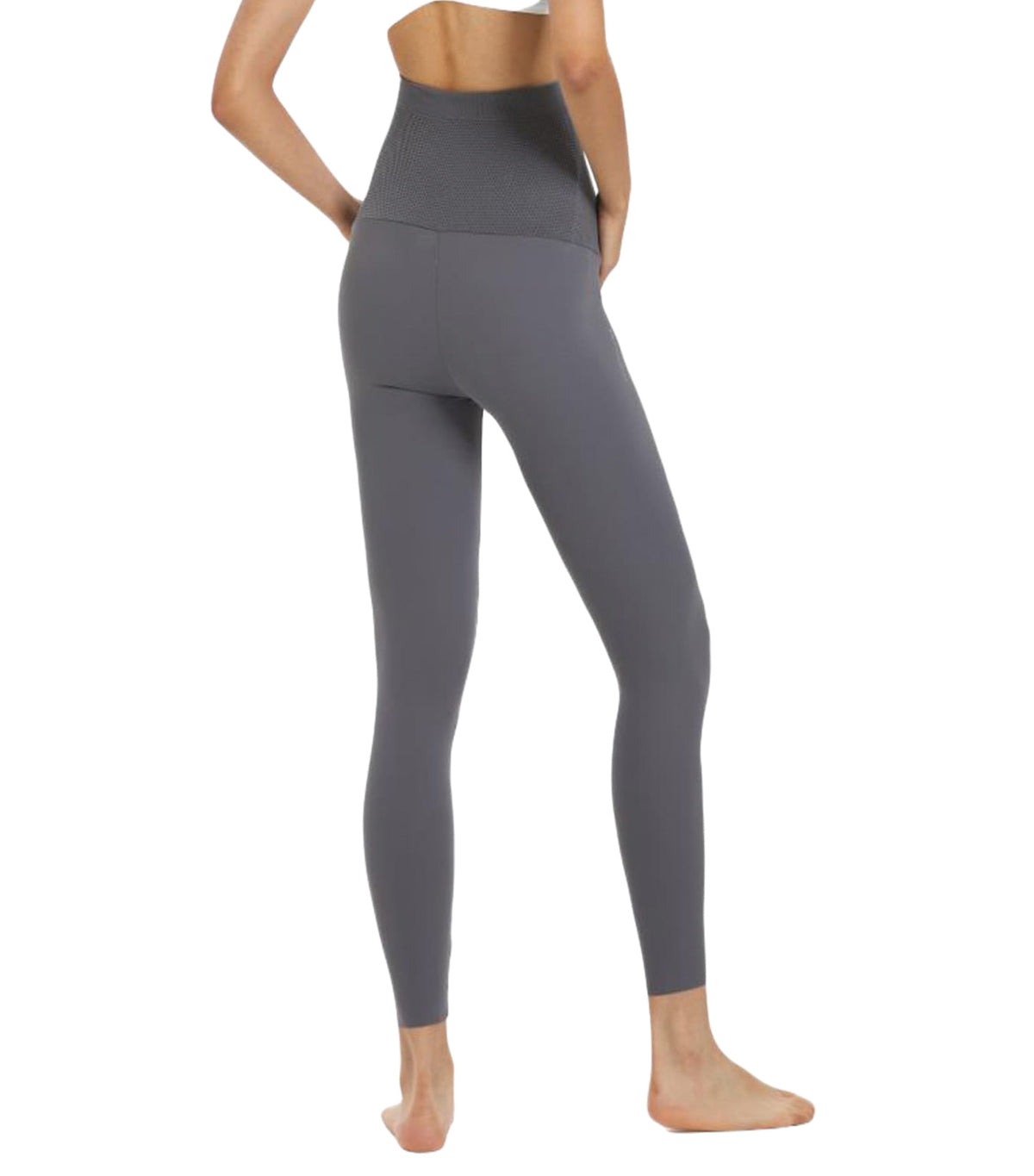 Ulti Comfort Belly Cover Maternity Long Leggings Gray