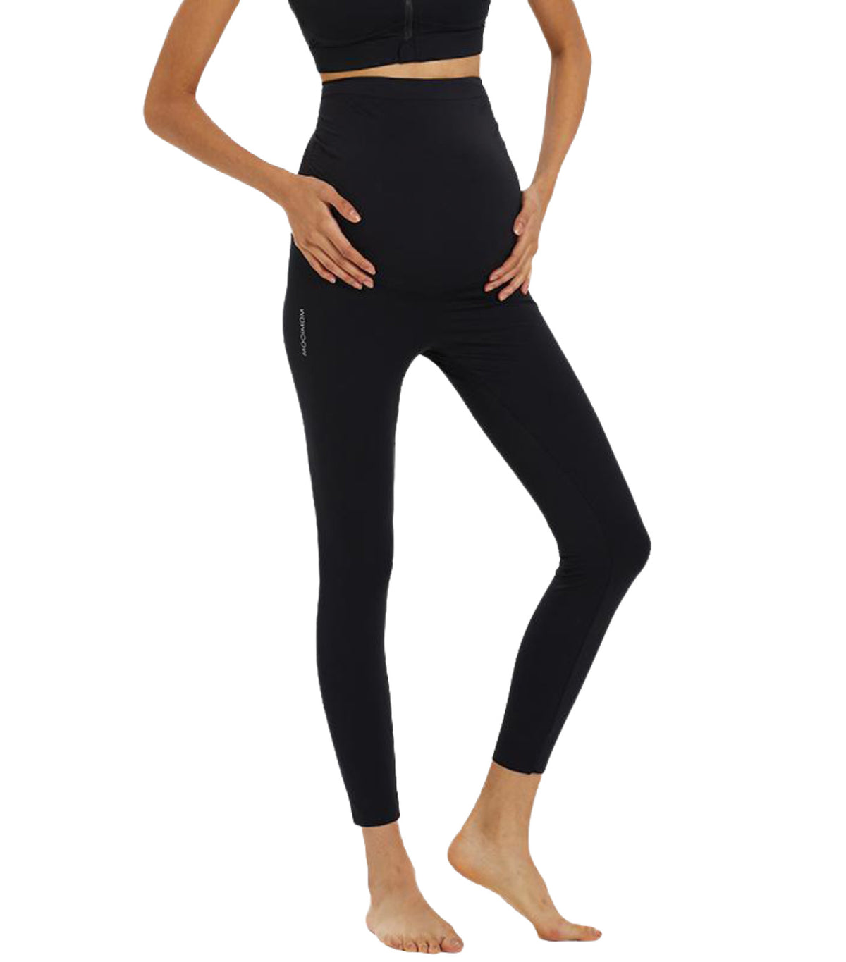 Essential Belly Cover Maternity Long Legging Black