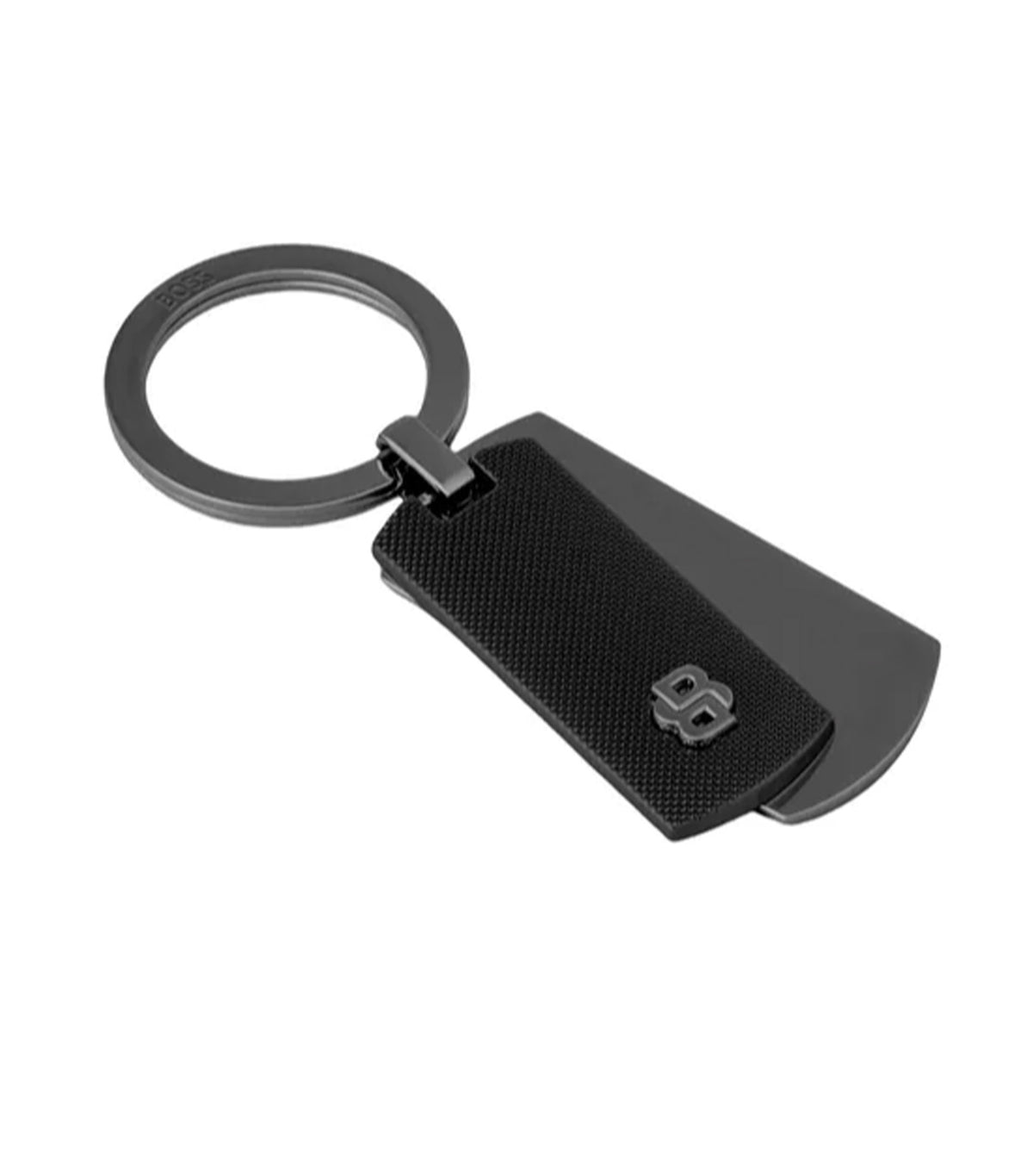 Key Ring Double B Diamond Black