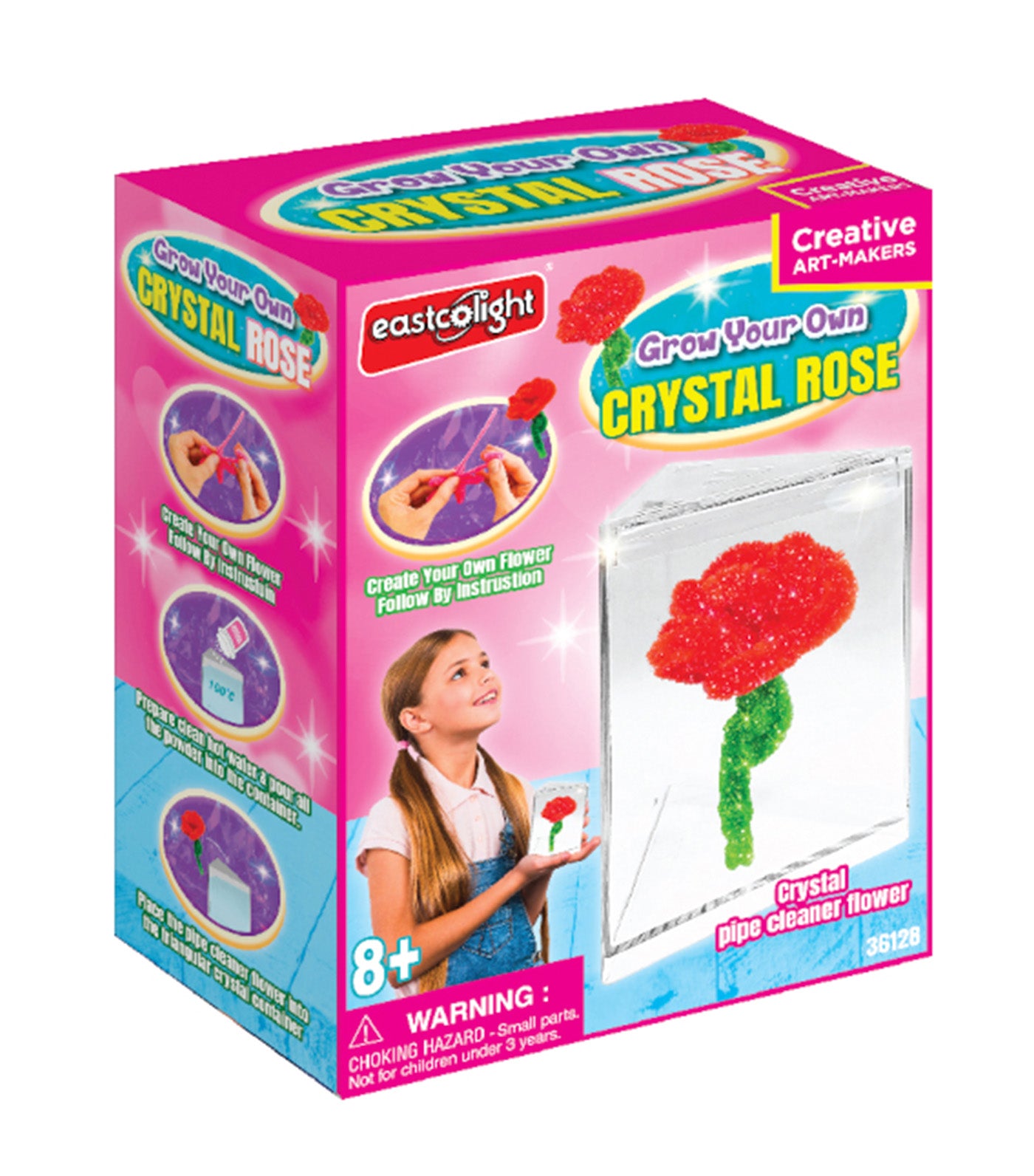 Grow Your Own Crystal Pipe Cleaner Flower