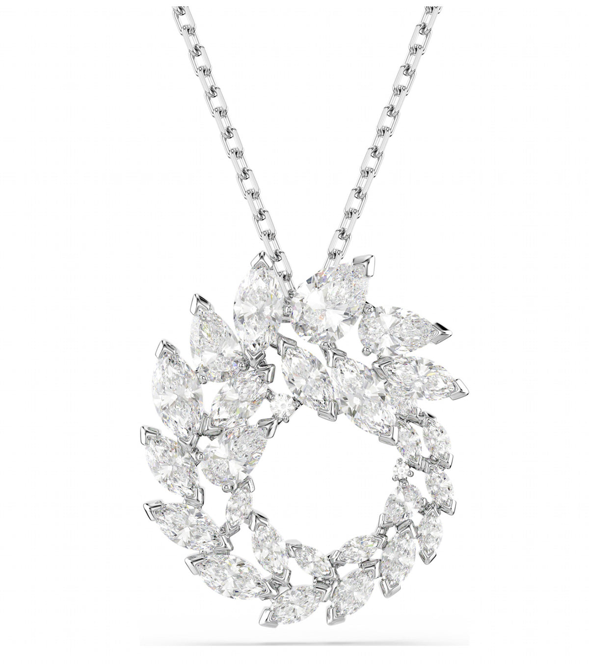 Mesmera Pendant Marquise Cut Rhodium Plated White