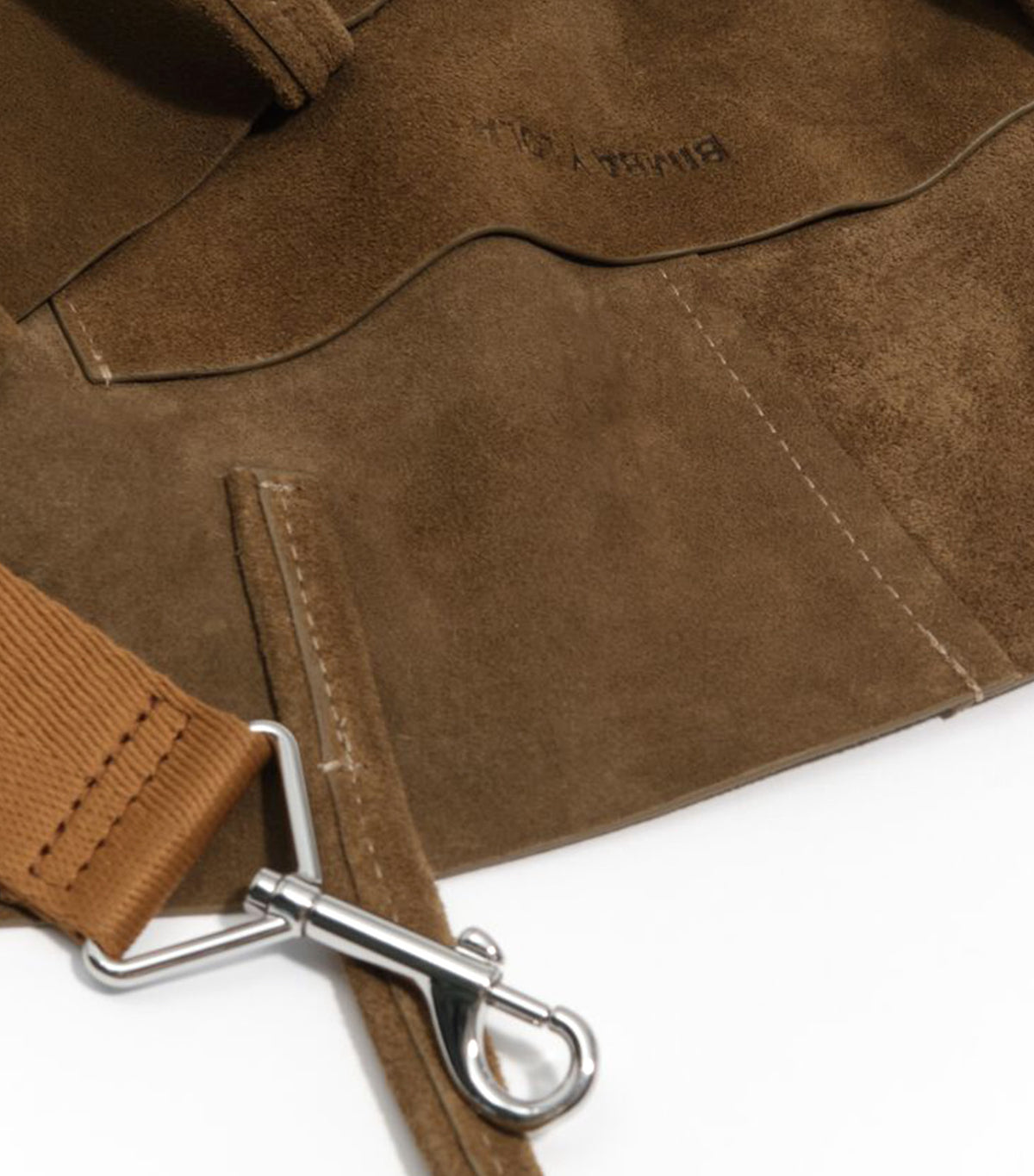 Large Suede Shopper Bag Olive