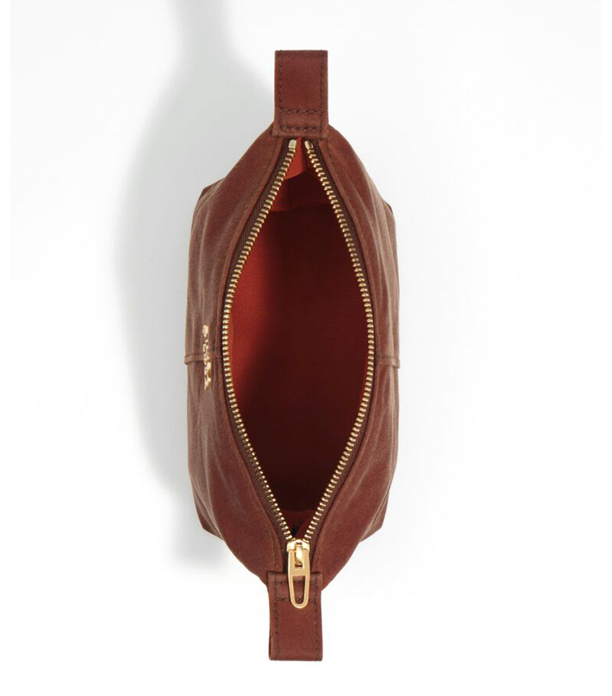 Small Trapecio Make-Up Case Rust
