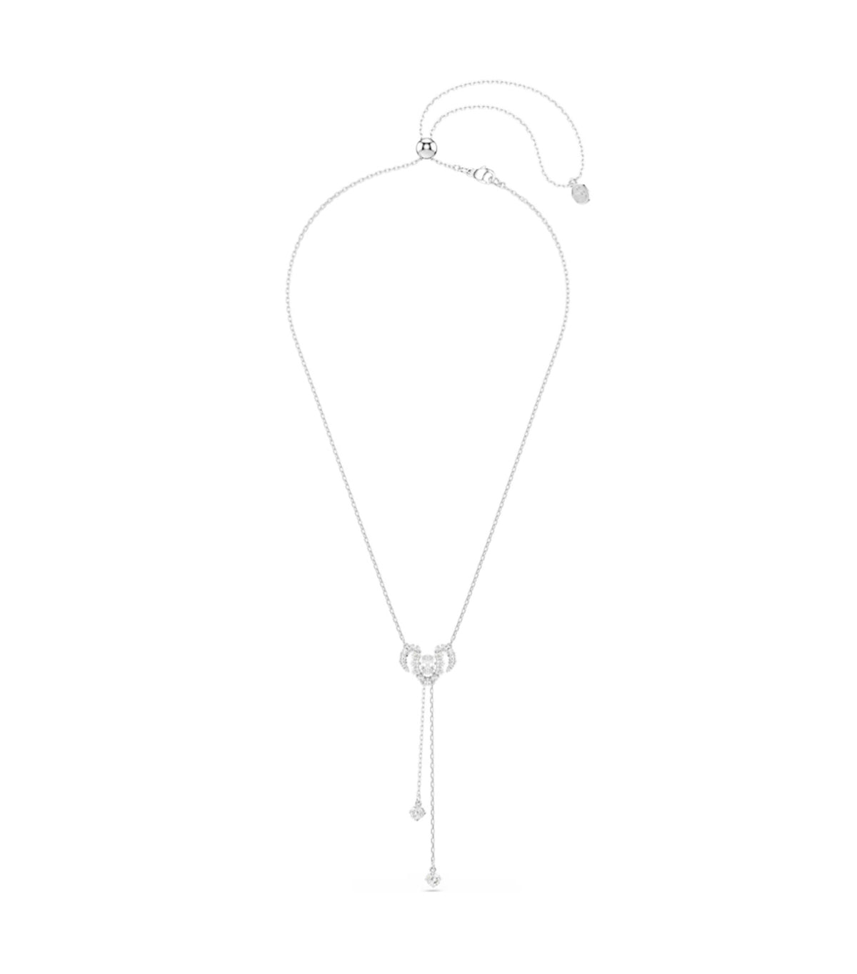 Chinese Zodiac Necklace, Mixed Cuts, Rhodium Plated, White