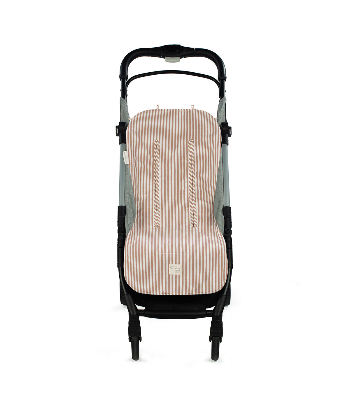Stroller Seat Liner Praliné Stripes Moka