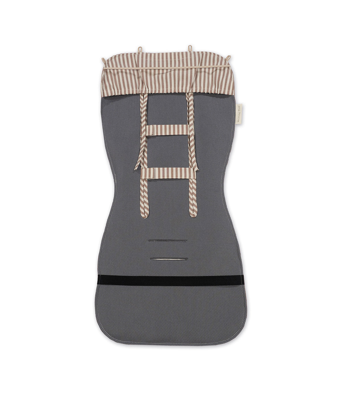 Stroller Seat Liner Praliné Stripes Moka