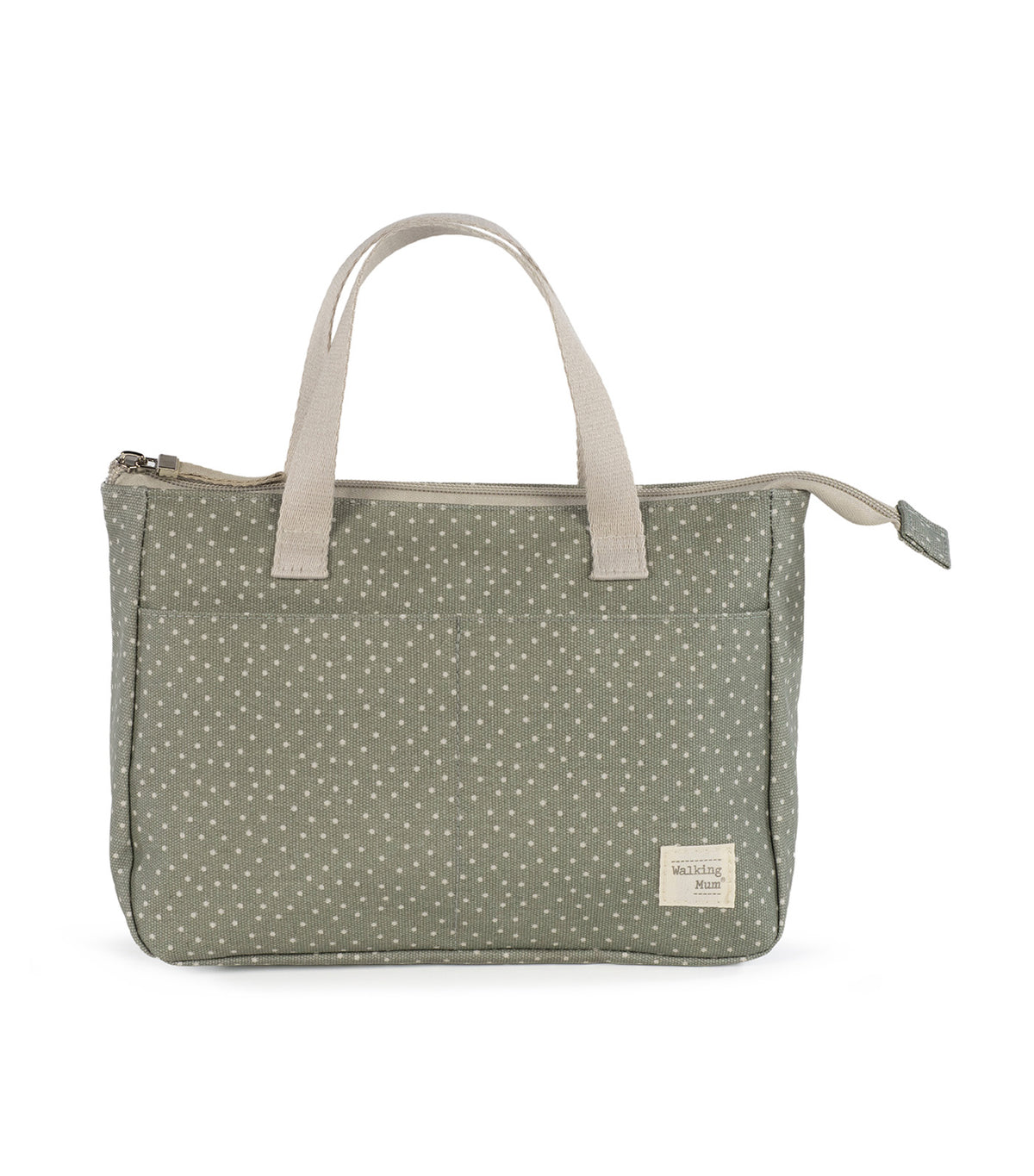 Toiletry Bag Polka Dot Poppy Moss