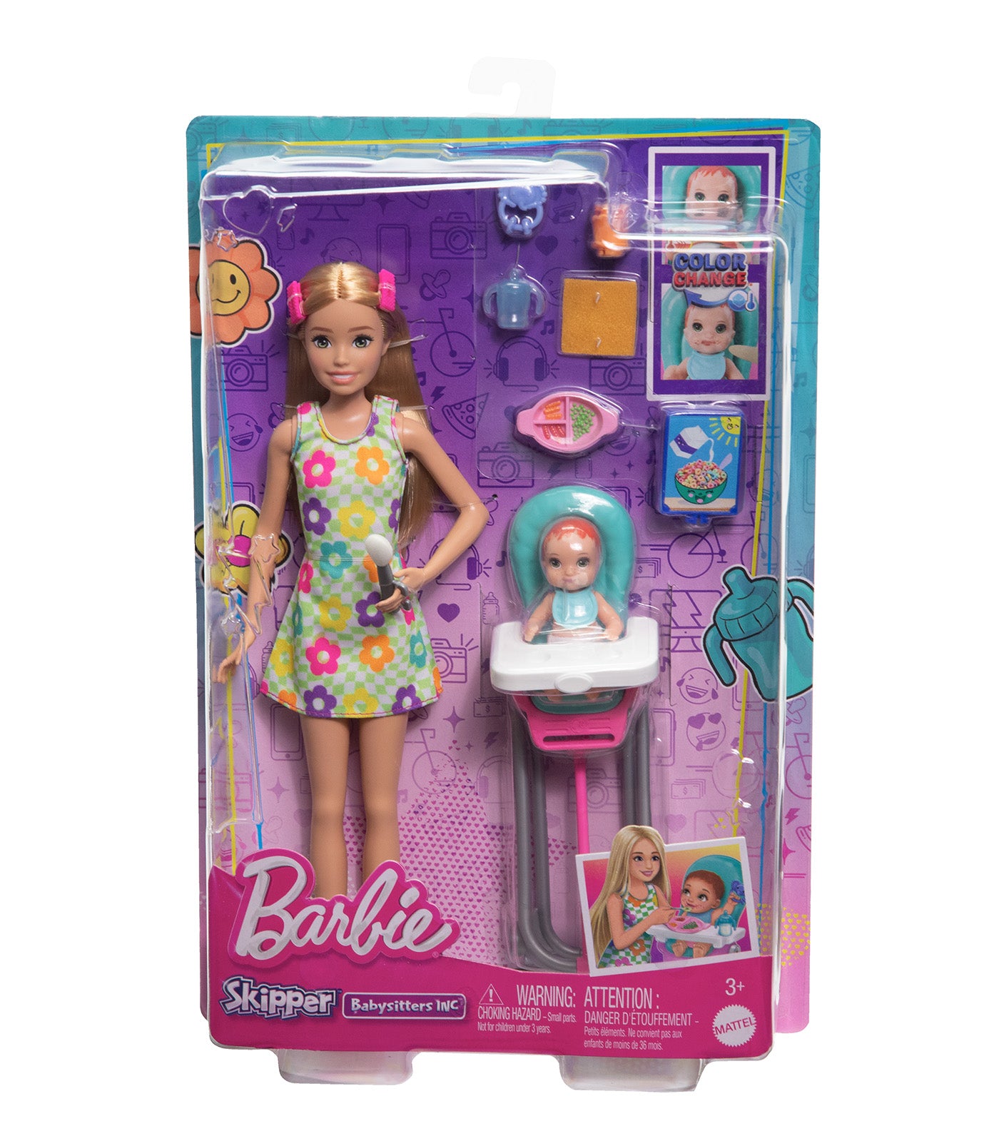 Skipper Babysitter Caucasian Playset