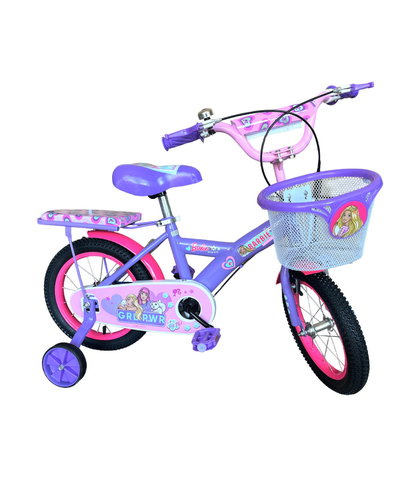Bike with Basket Purple 14in