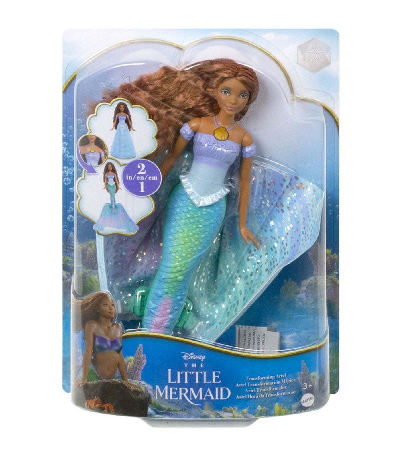 Disney The Little Mermaid Movie Transforming Ariel Doll