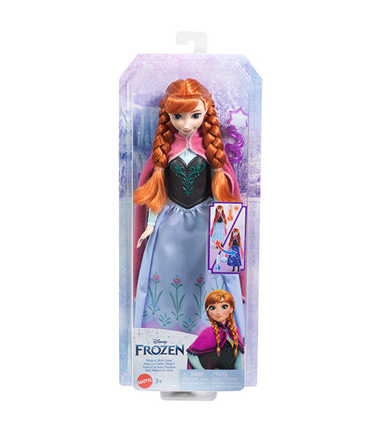 Disney Frozen Magical Skirt Anna Fashion Doll with Color-Change Skirt, Inspired By Disney Movie