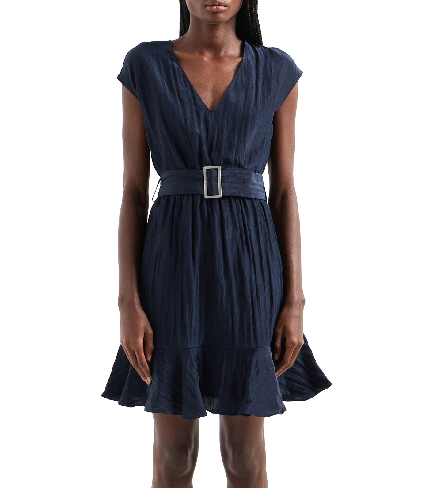 Bold Elegance Mini Dress Blueberry Jelly