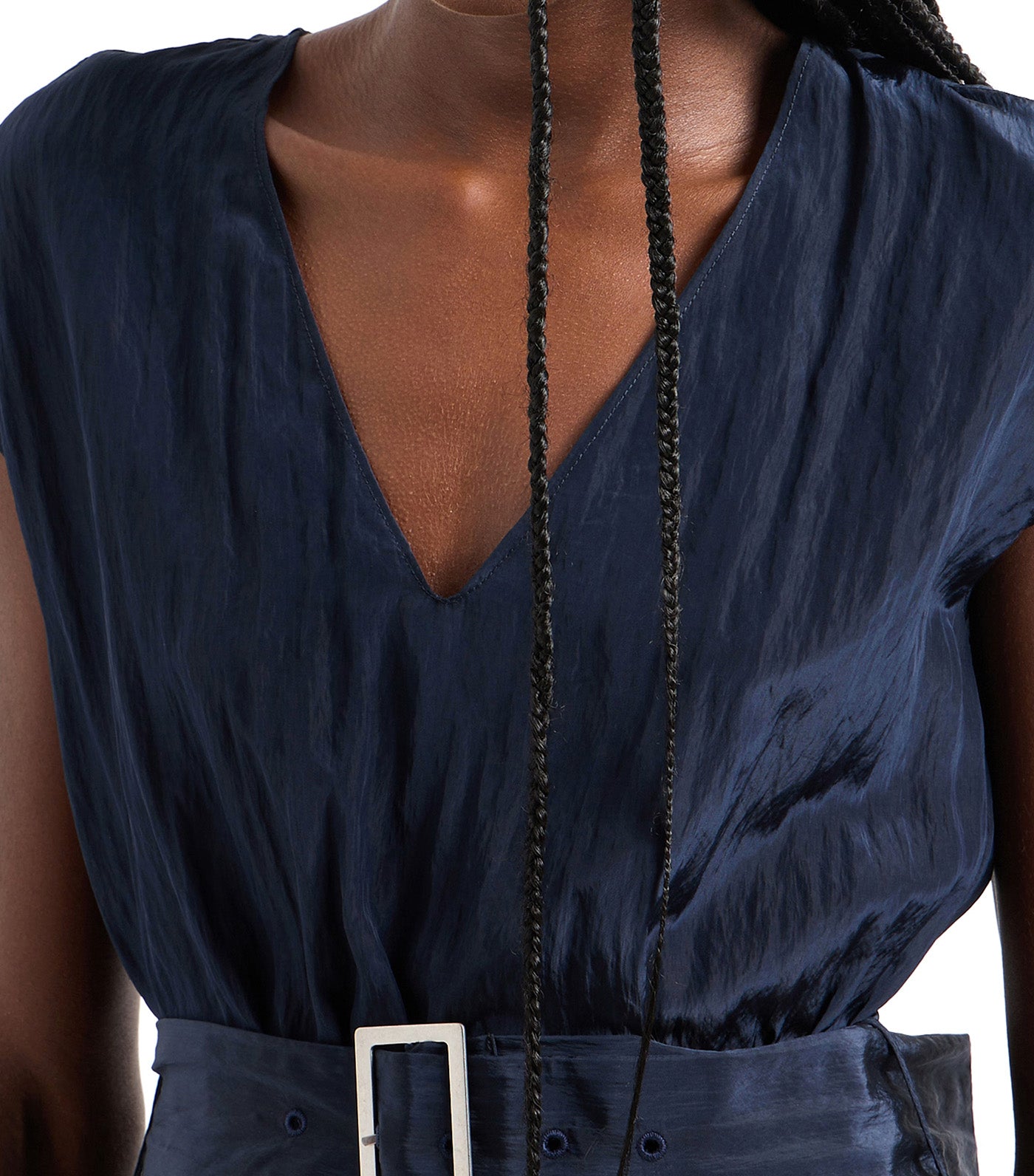 Bold Elegance Mini Dress Blueberry Jelly