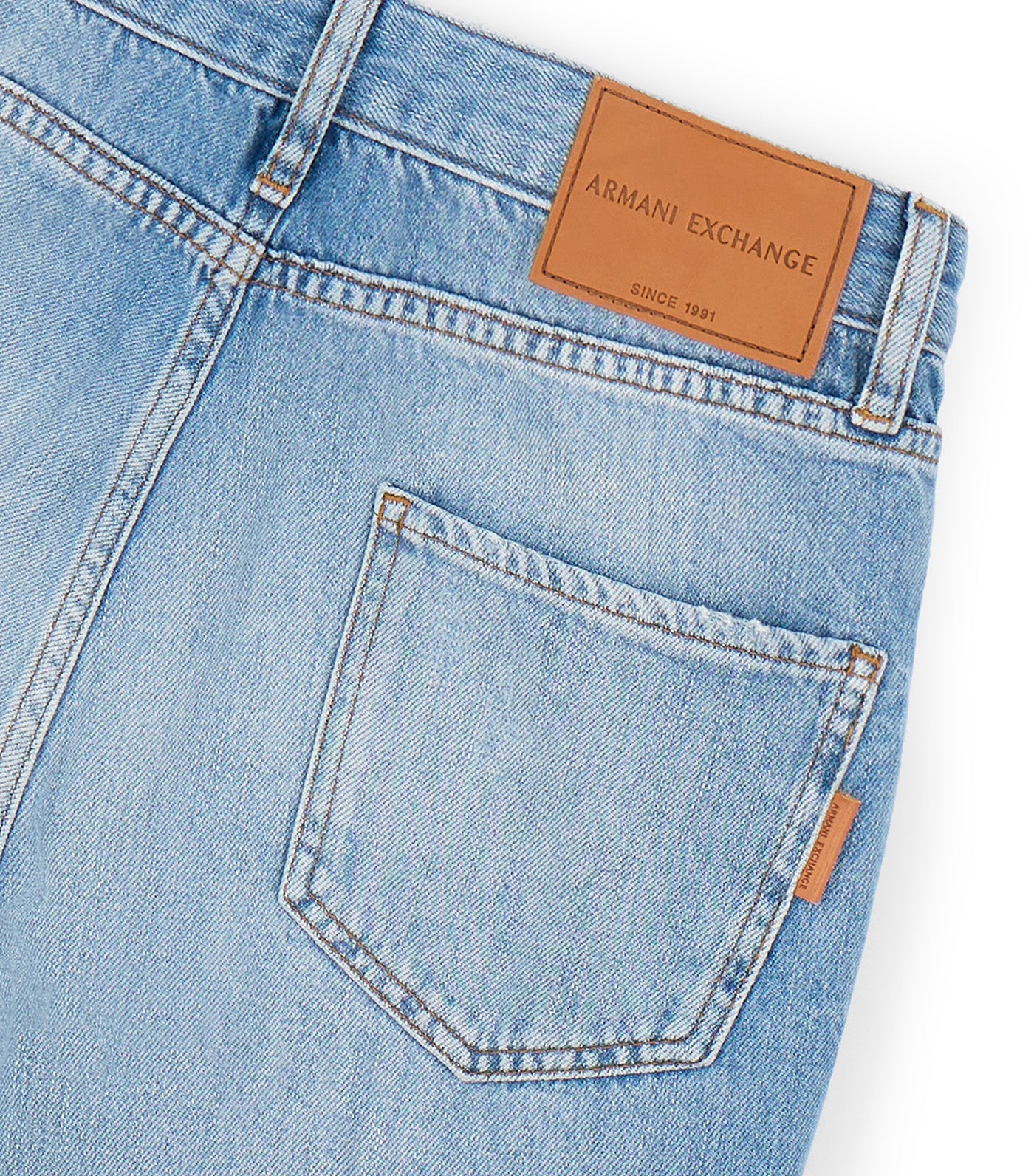 Crop Boyfriend Jeans Denim Light Indigo