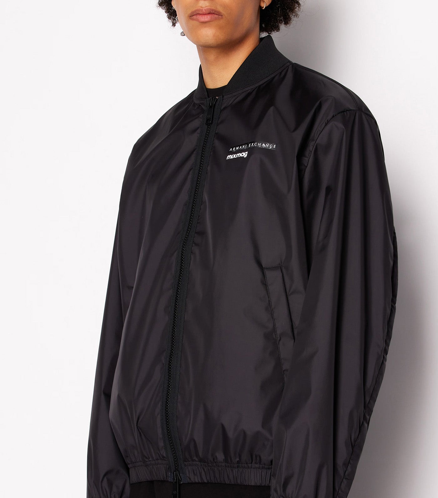 Blouson Coated Fabric Black