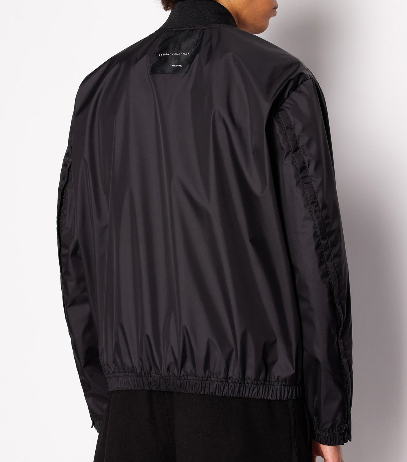 Blouson Coated Fabric Black