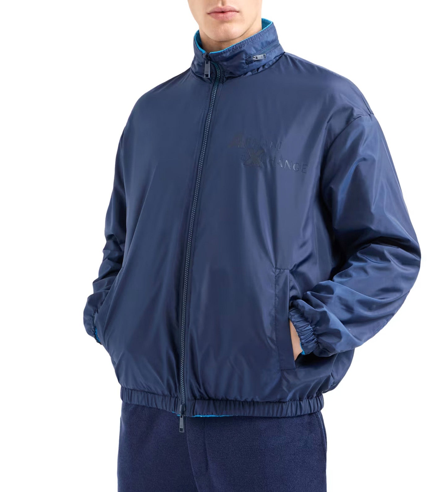 Blouson Coated Fabric Naval Academy/Dark Blue