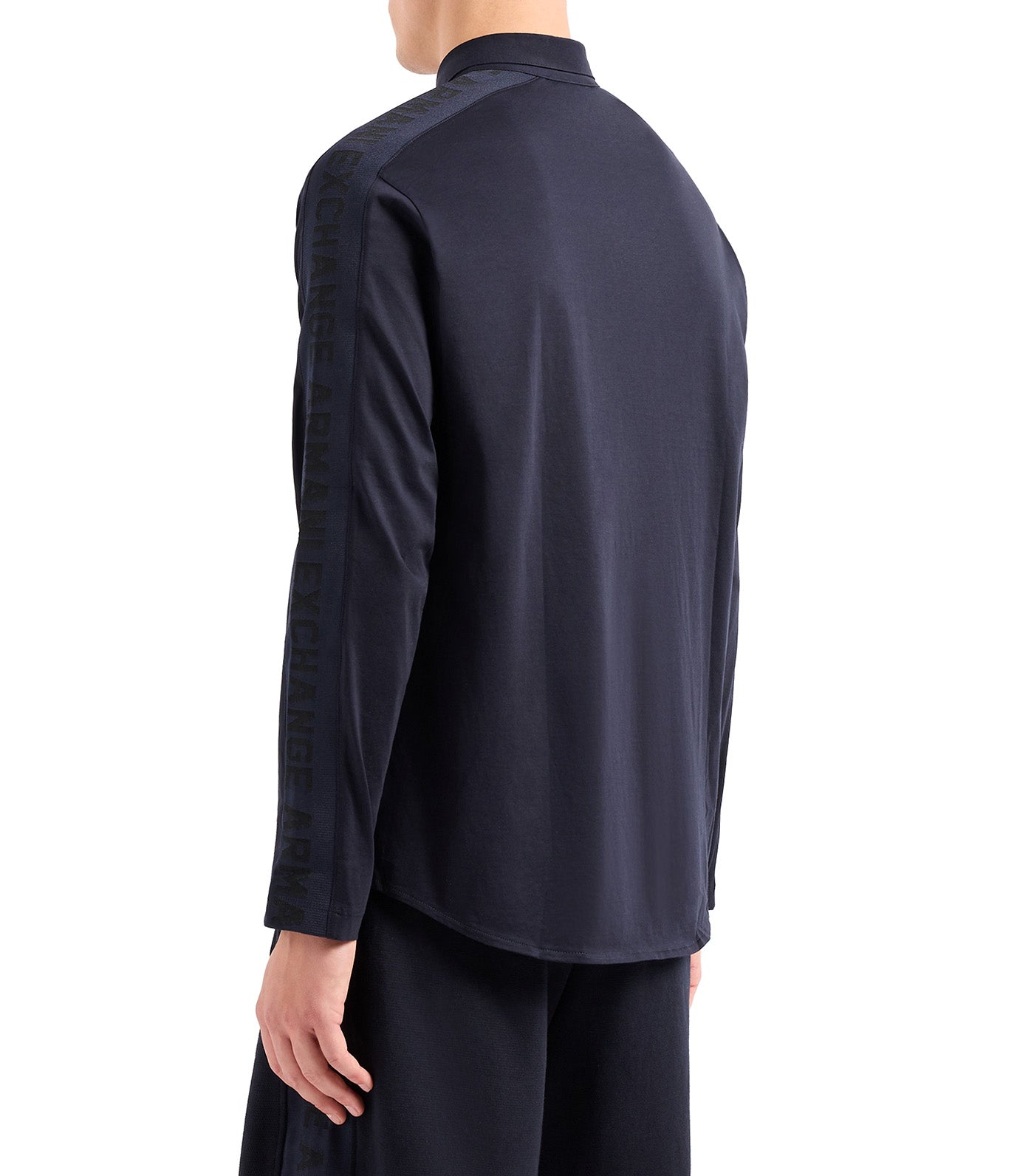 Logotape Classic Full Sleeves Shirt Deep Navy