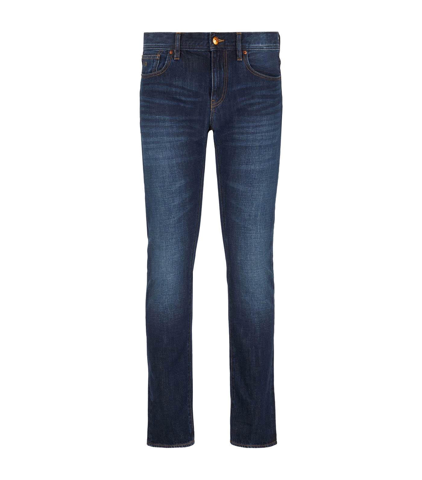 Slim Fit Men's Dyed/Wash Jeans Indigo Denim
