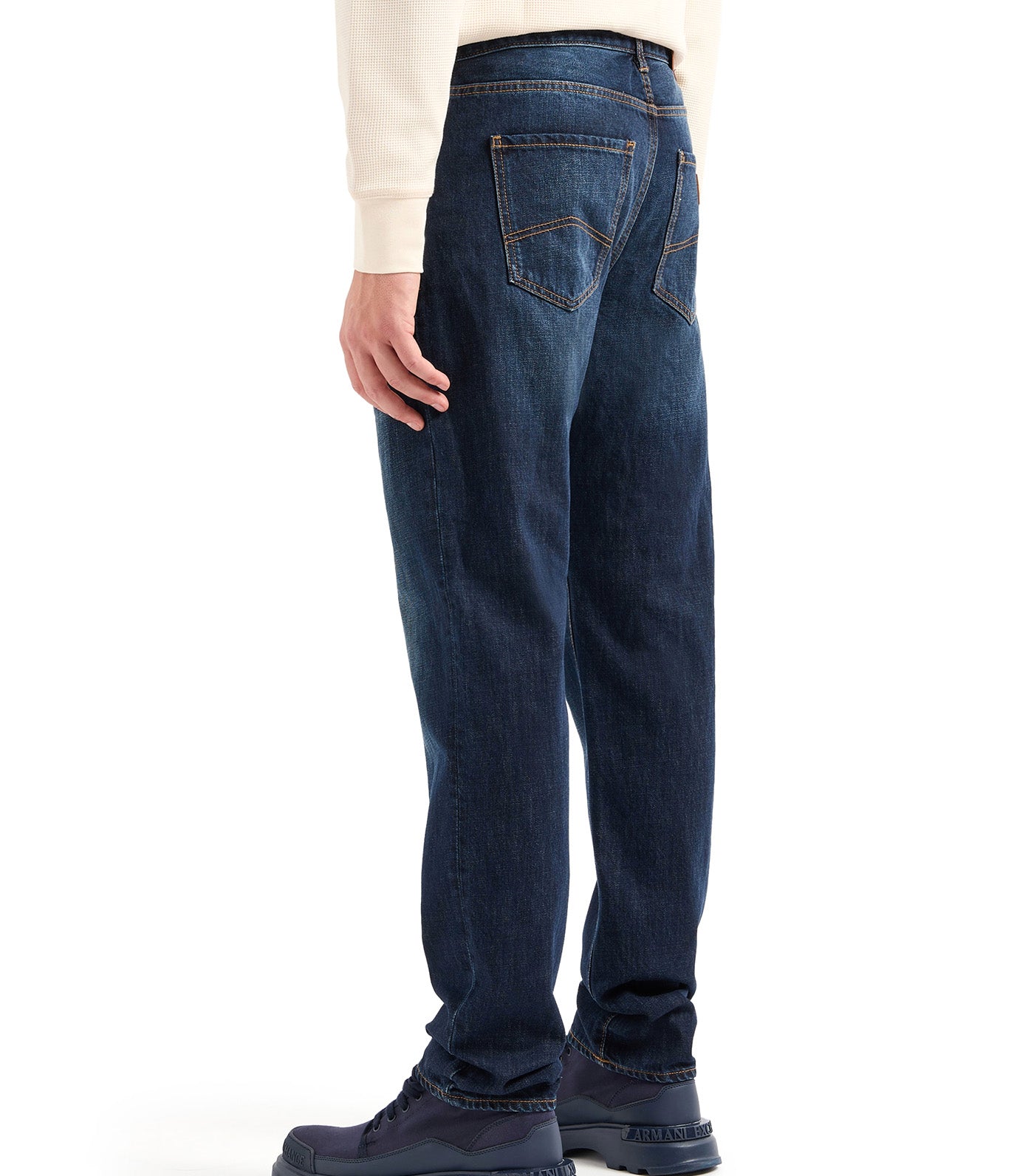 Slim Fit Men's Dyed/Wash Jeans Indigo Denim