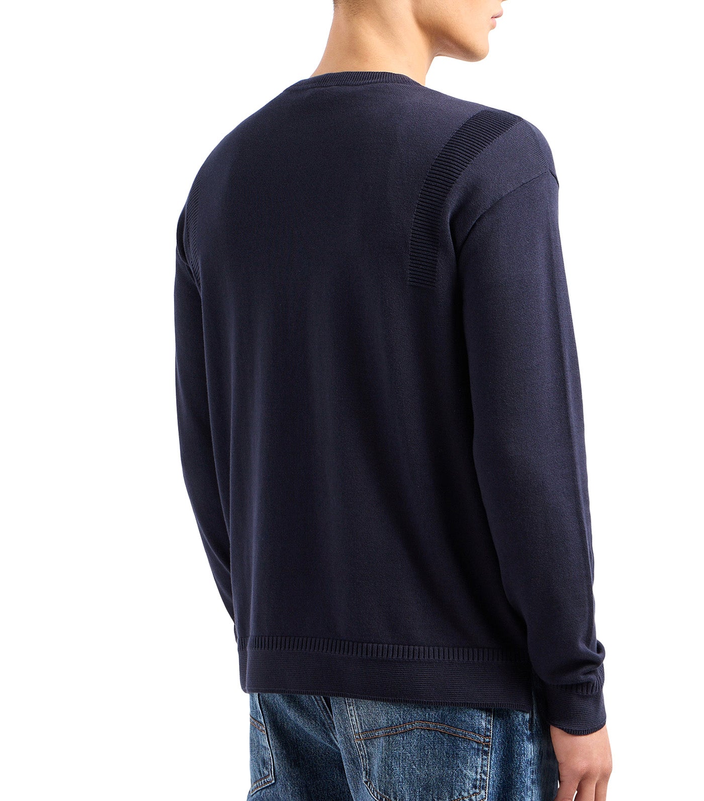 Boucle Crewneck Sweater Night Sky