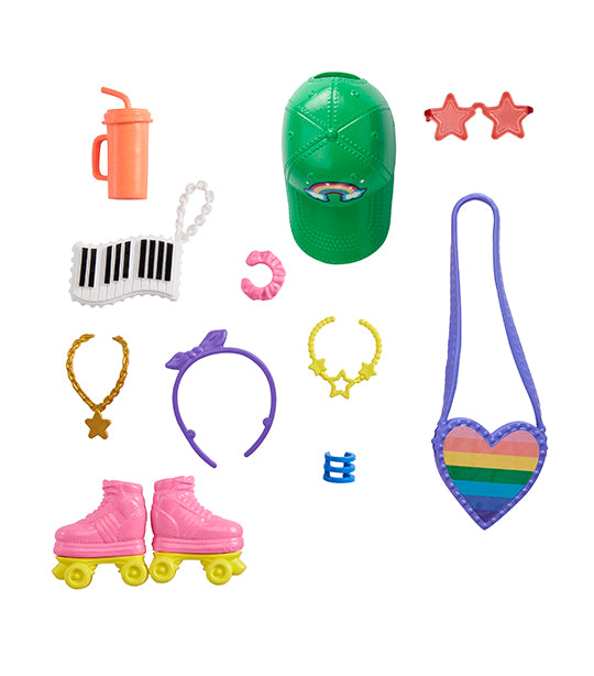 Barbie® 11-Piece Fashion Storytelling Pack - Roller Skating