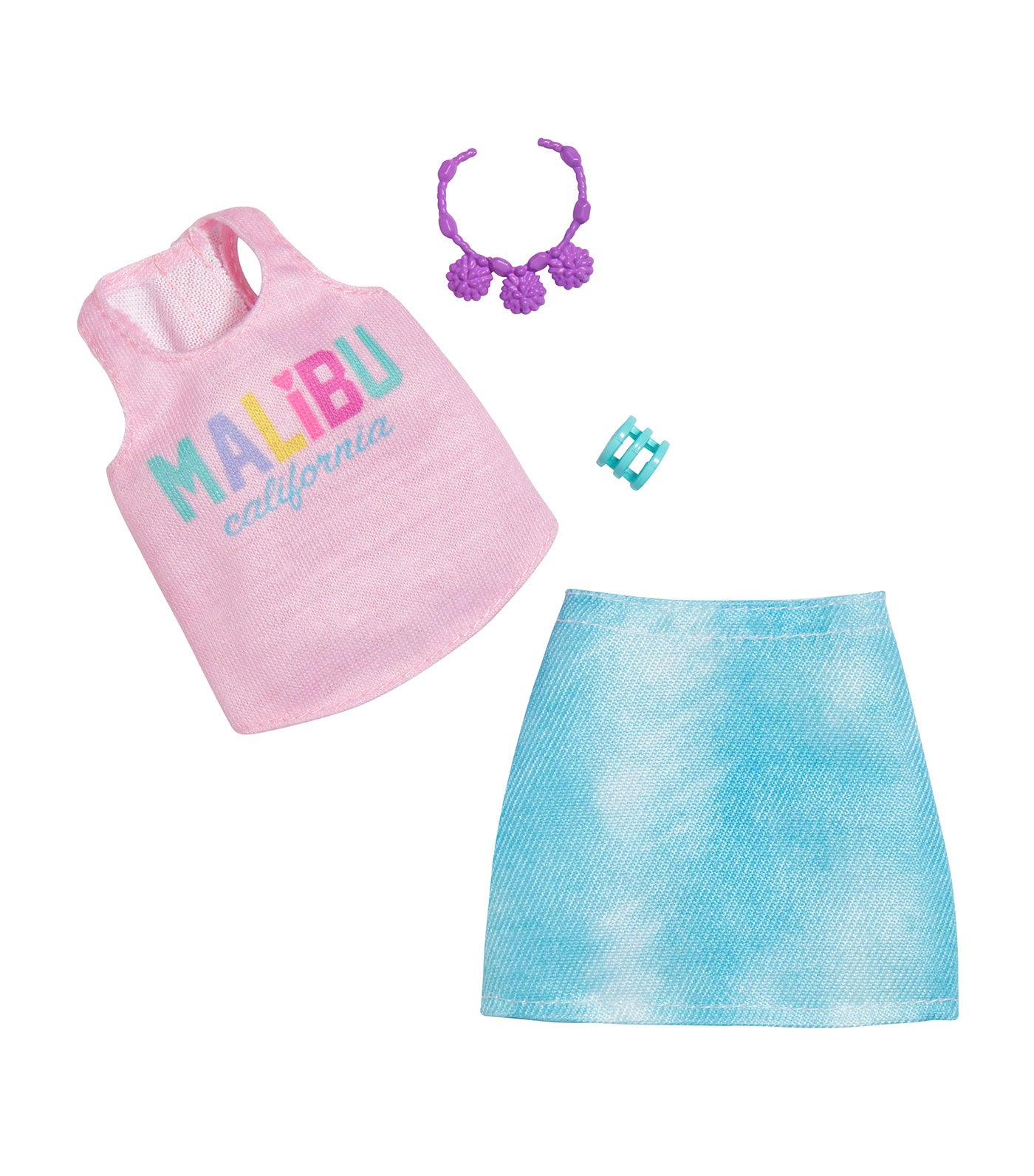 Barbie® Complete Look Set - Malibu Tank, Skirt, And Accessories