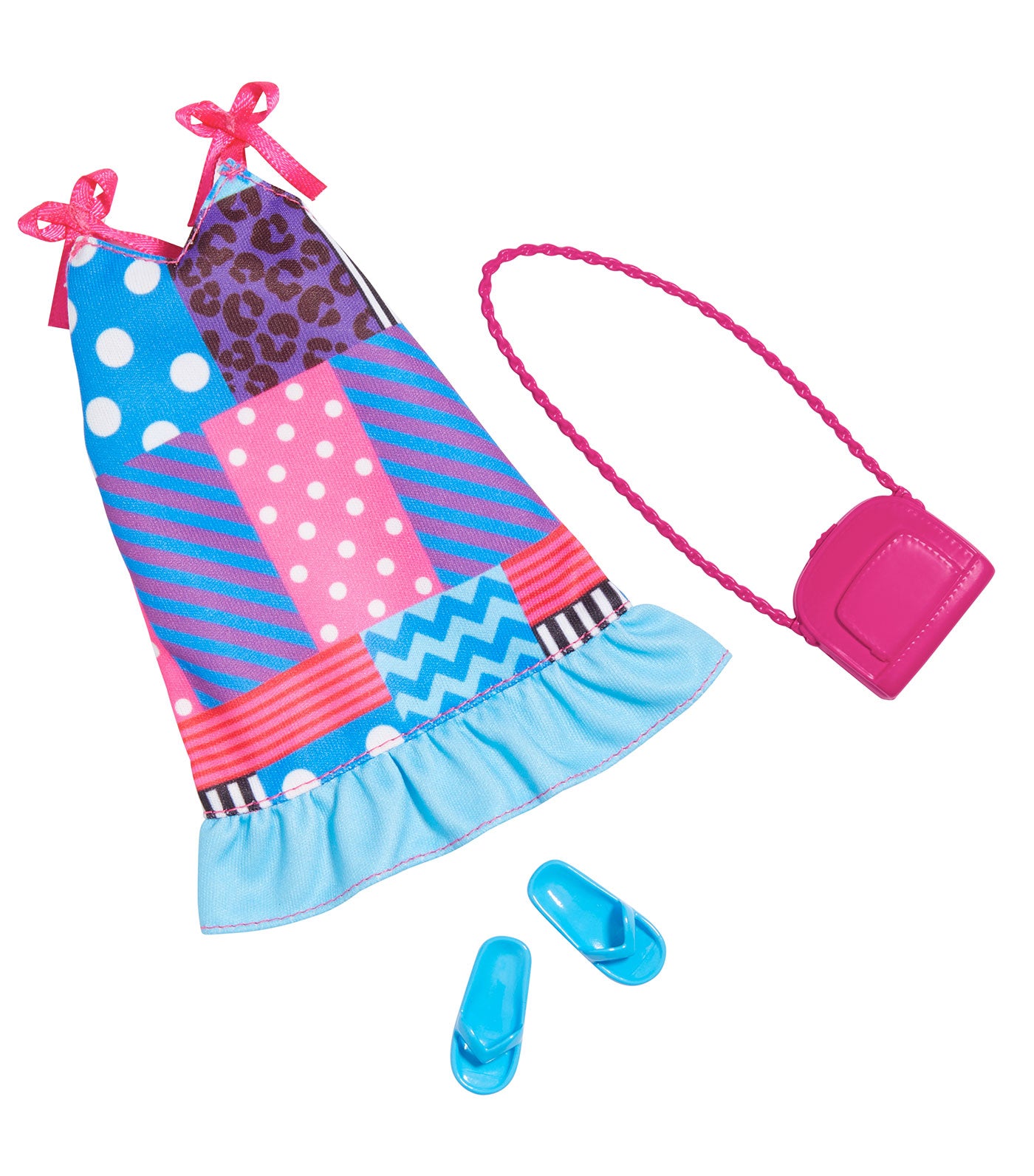 Barbie® Complete Look Set - Calico Dress, Purse, Sandals