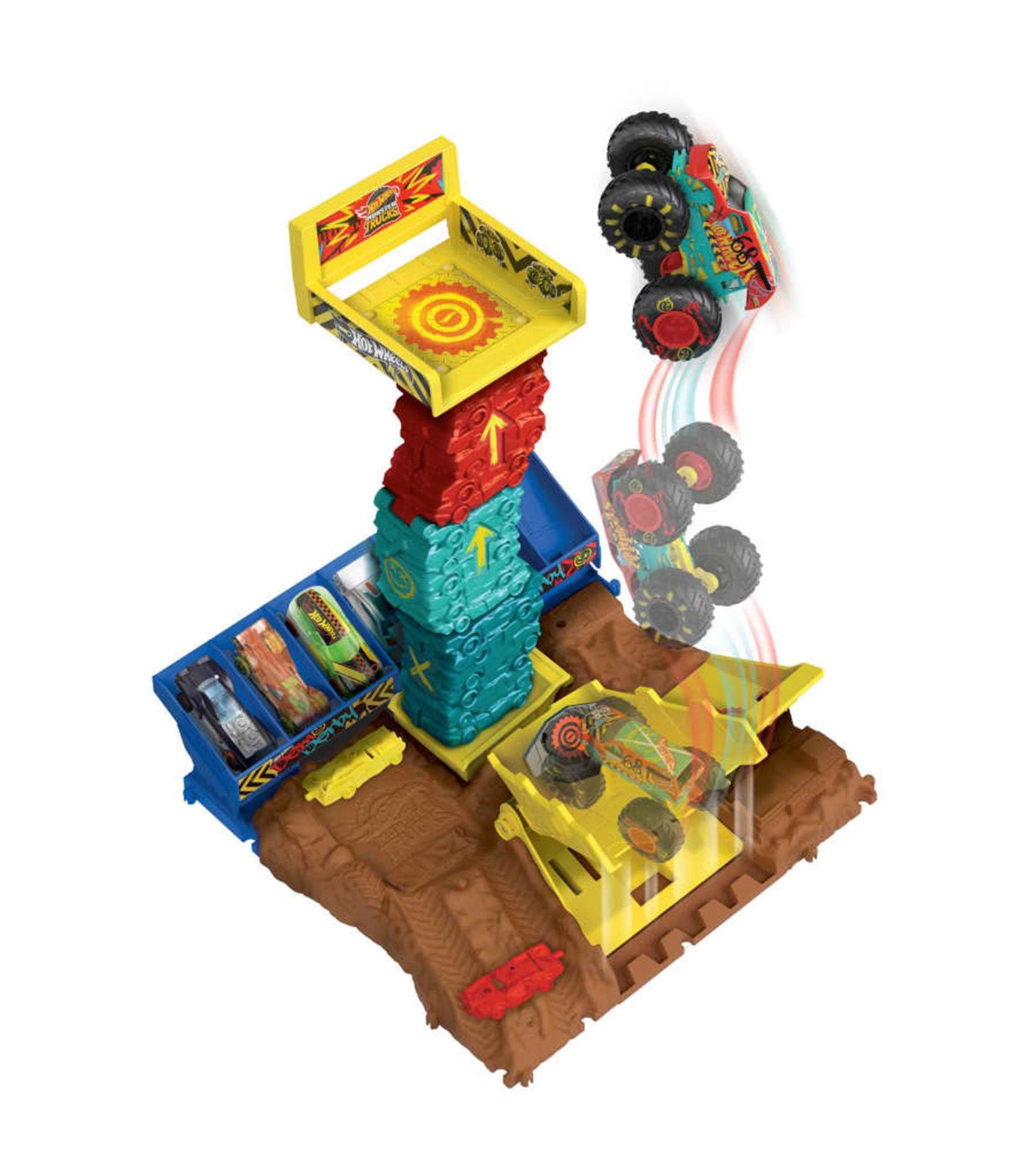 Monster Trucks Arena Smashers - Car Jump Challenge