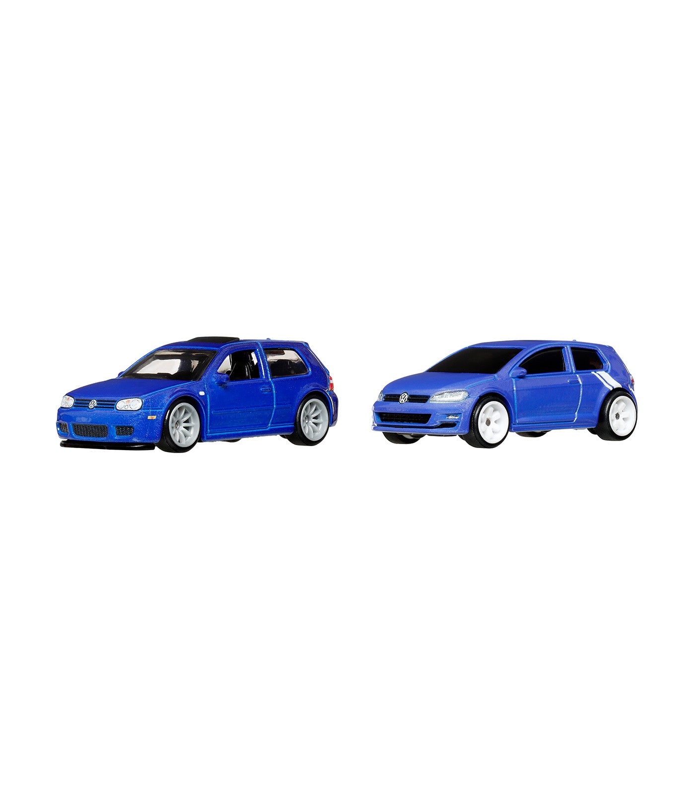 Hot Wheels Premium Car Culture 2-Pack 2004 Volkswagen Gold R32 and Volkswagen Golf MK7