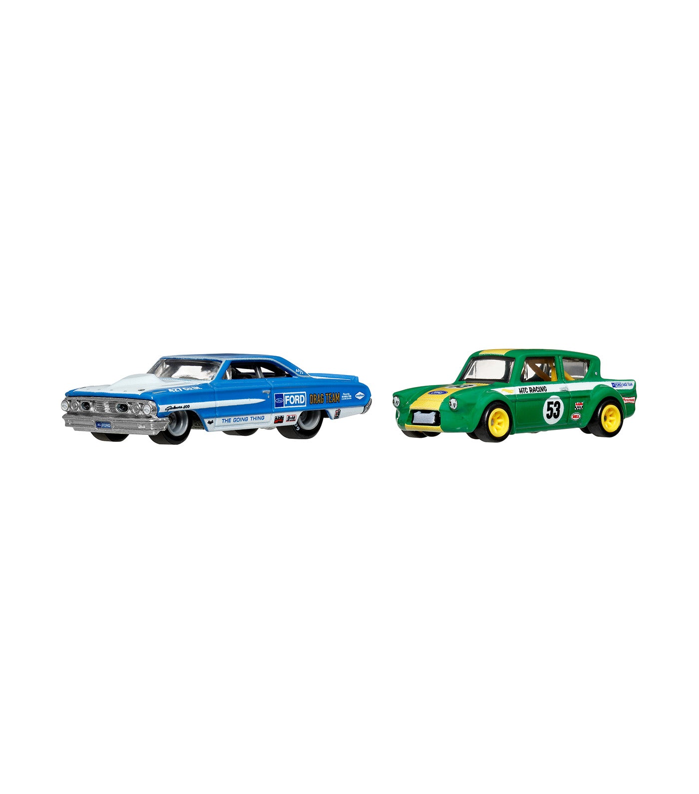 Hot Wheels Premium Car Culture 2-Pack Custom Personnalisé '64 Galaxie 500 and '67 Ford Anglia Racer Voiture De Course