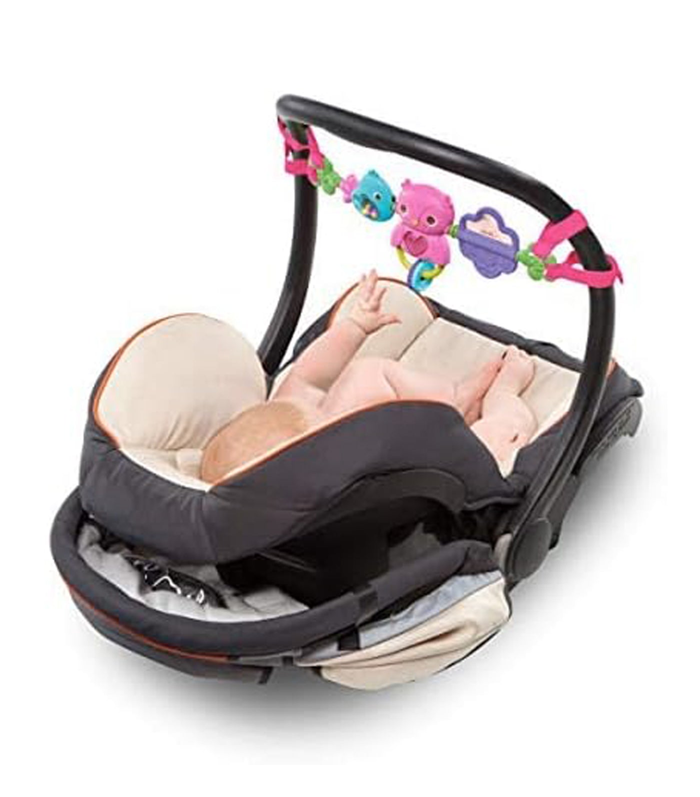 Bright Starts Take Along Carrier Toy Bar - Pink