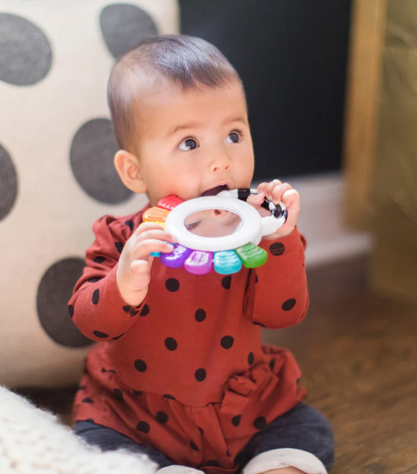 Baby Einstein Outstanding Opus the Octopus BPA-Free Rattle & Teether Sensory Toy