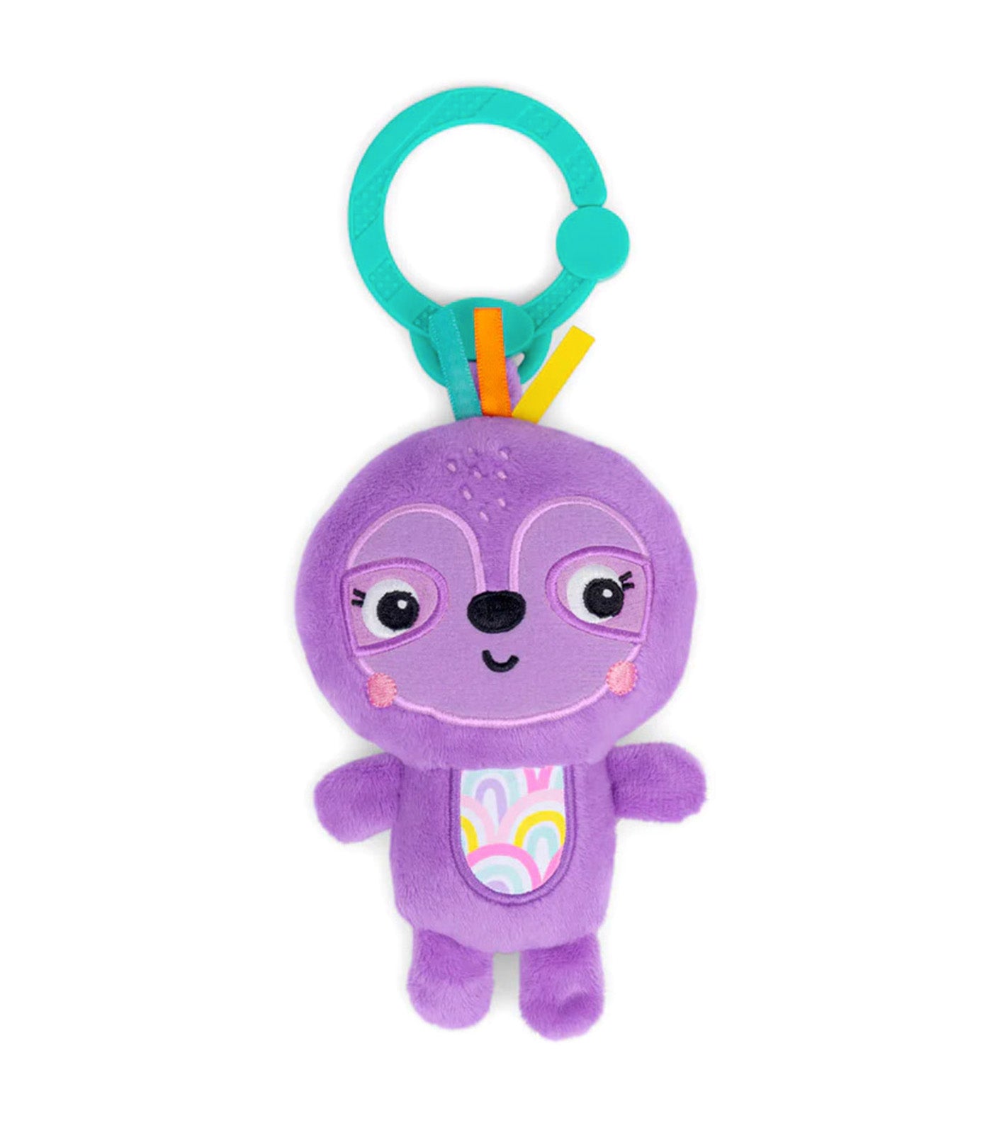 Bright Starts Jingle Joy Reach & Rattle Toy Purple Sloth - Unisex