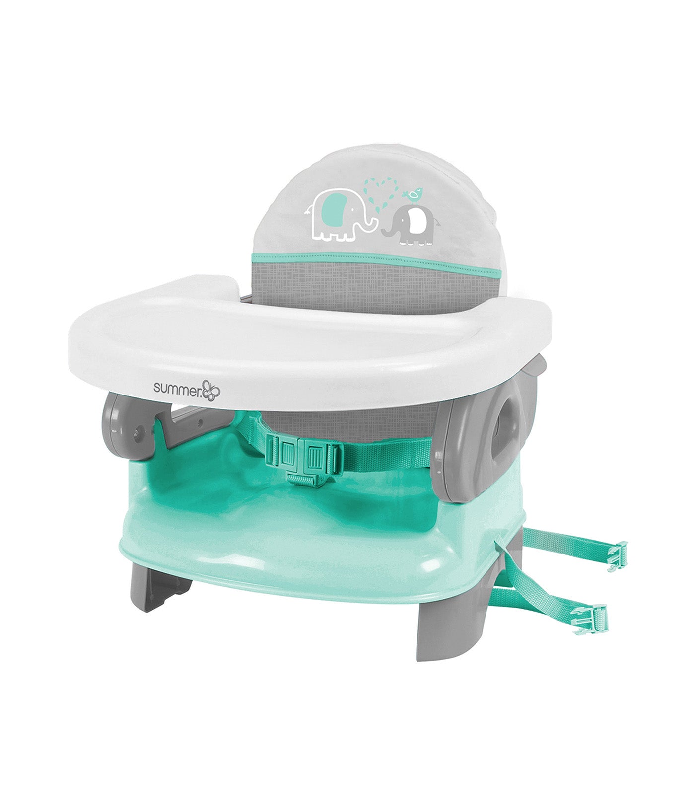 The Deluxe Comfort Folding Booster Seat, Elephant Love