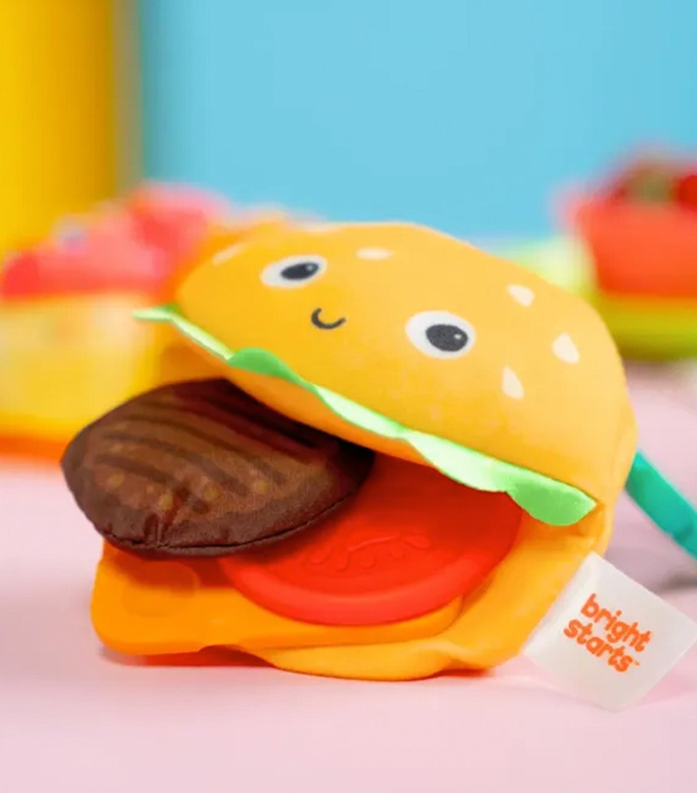 Say Cheeseburger Plush Teether