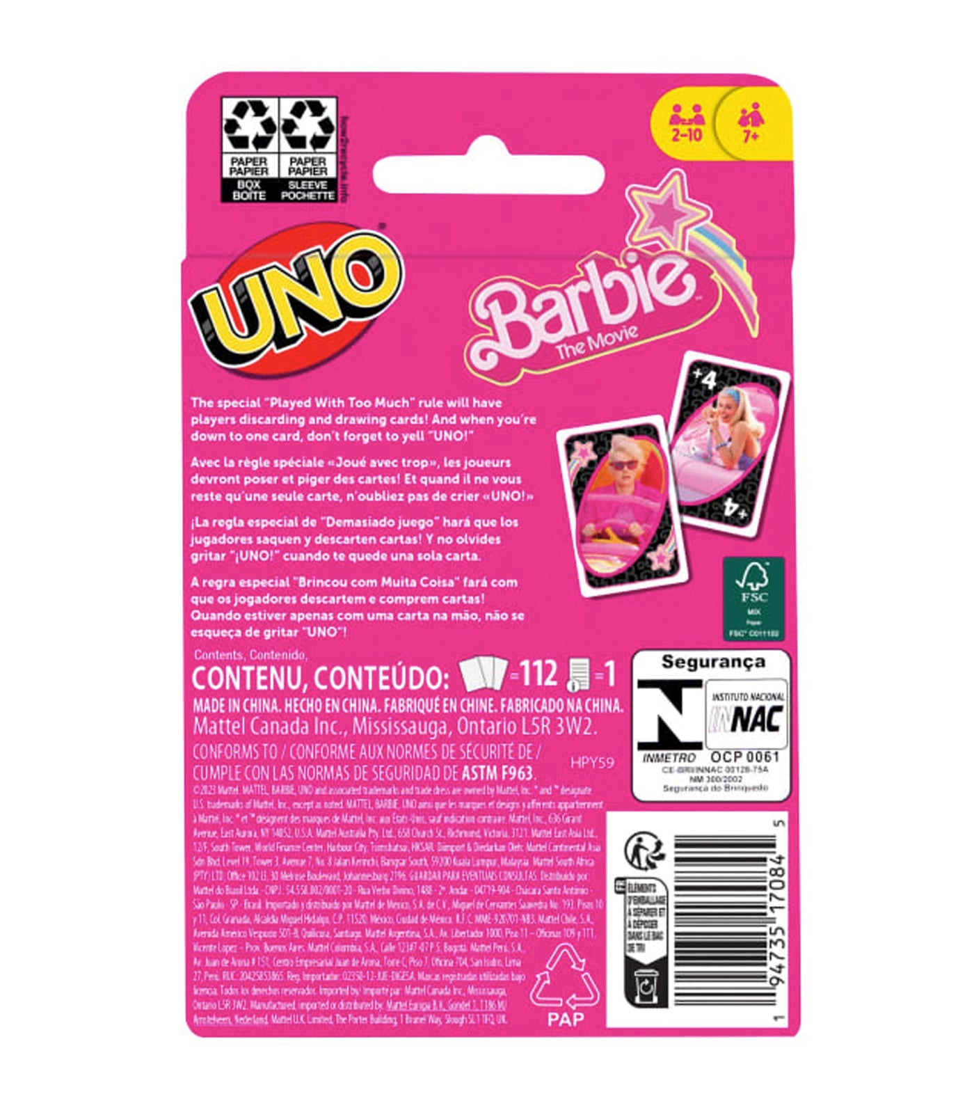 UNO™ Barbie® The Movie