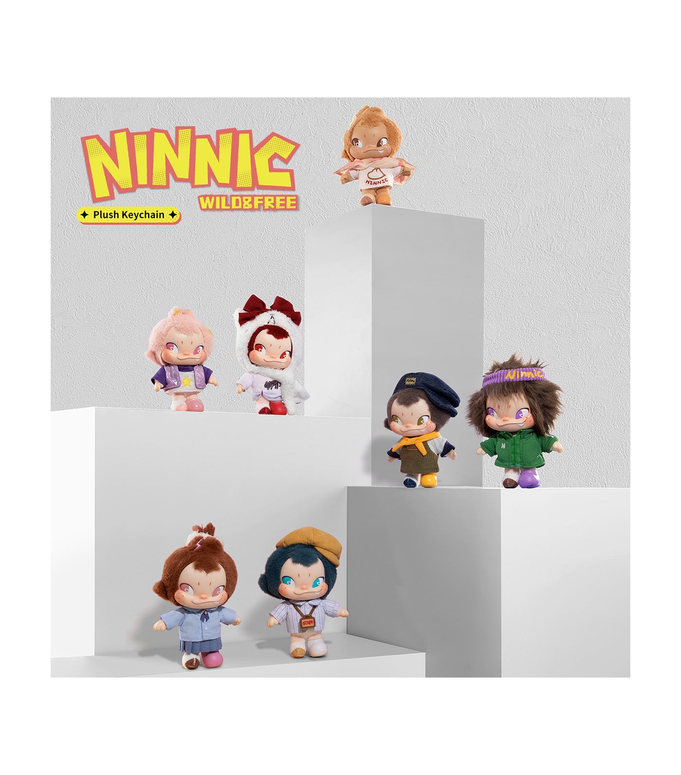 Ninnic Wild and Free Plush Keychain