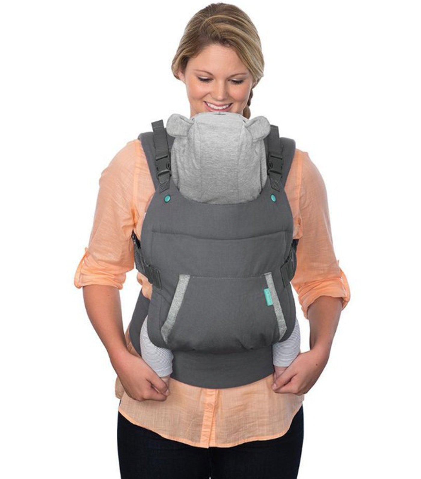 Cuddle Up Ergonomic Hoodie Carrier Gray