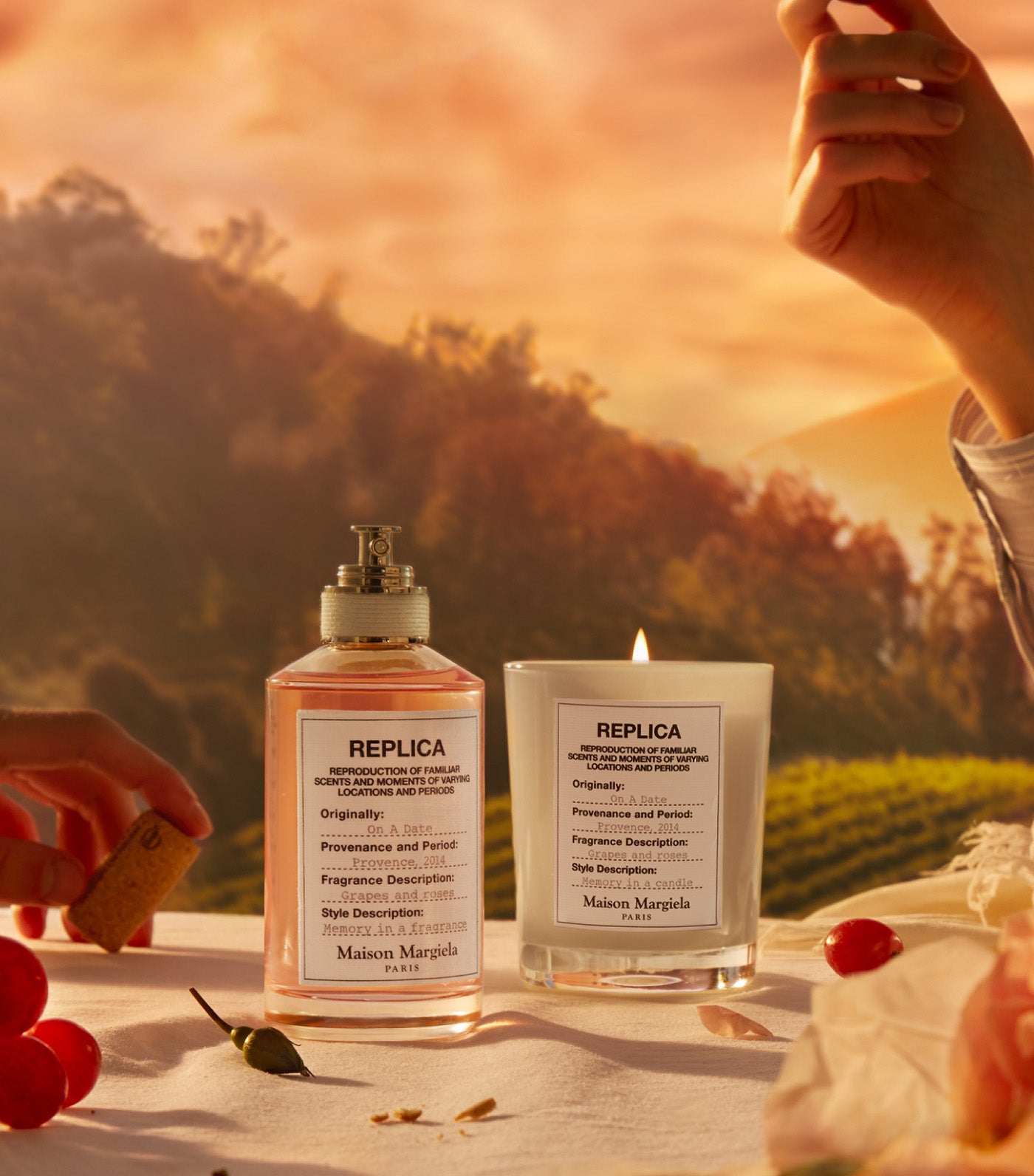 Replica On A Date Candle