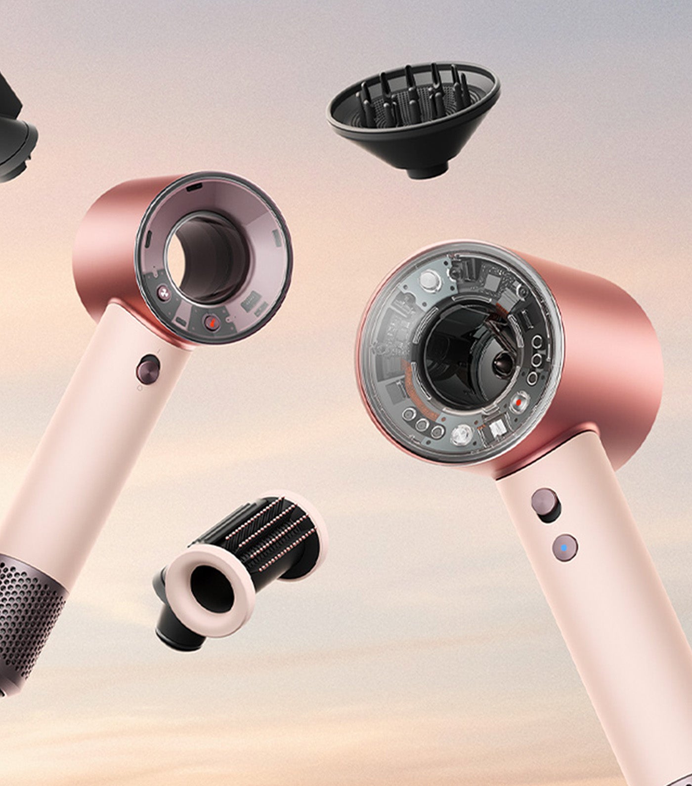 Supersonic Travel Hair Dryer Ceramic Pink