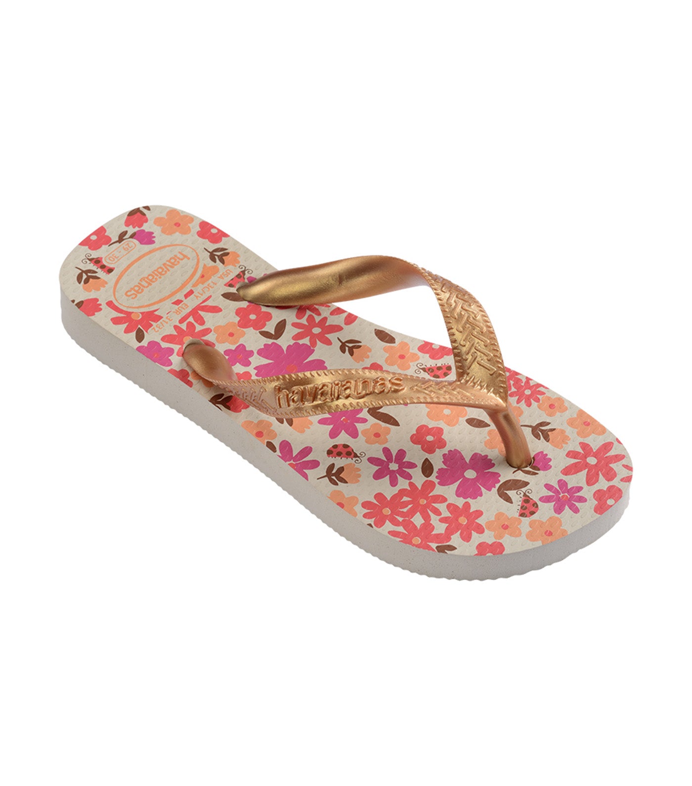 Kids Flores Flip Flops