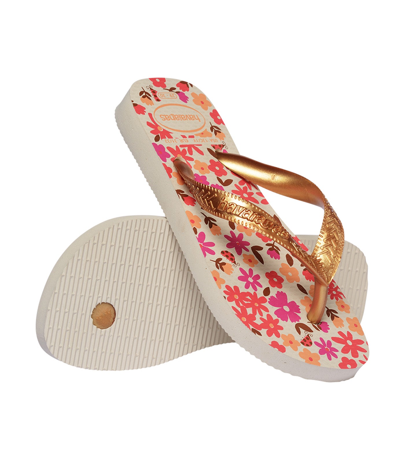 Kids Flores Flip Flops