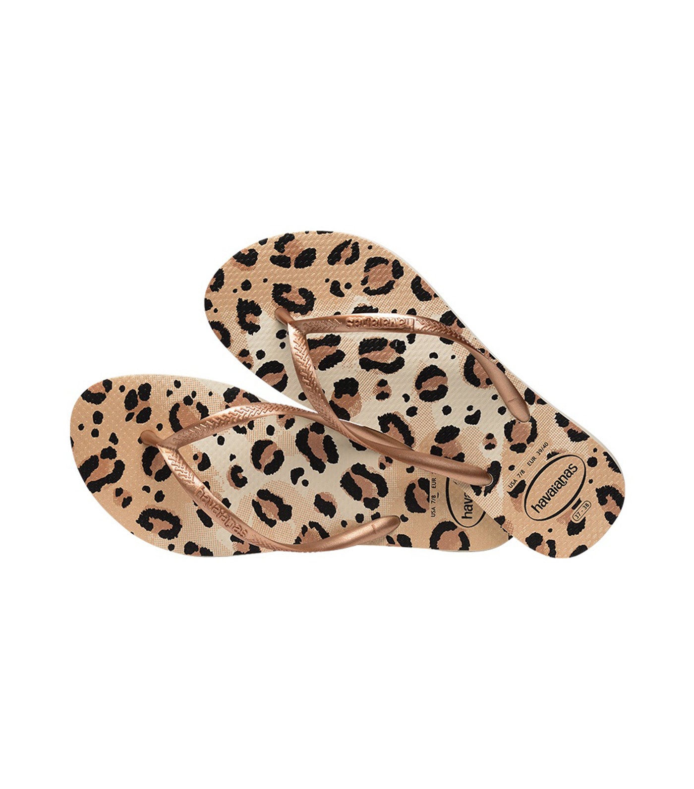 Slip Animals Flip Flops Beige/Beige